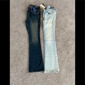 2 pair AE jeans Kick Boot Size 4 NWT